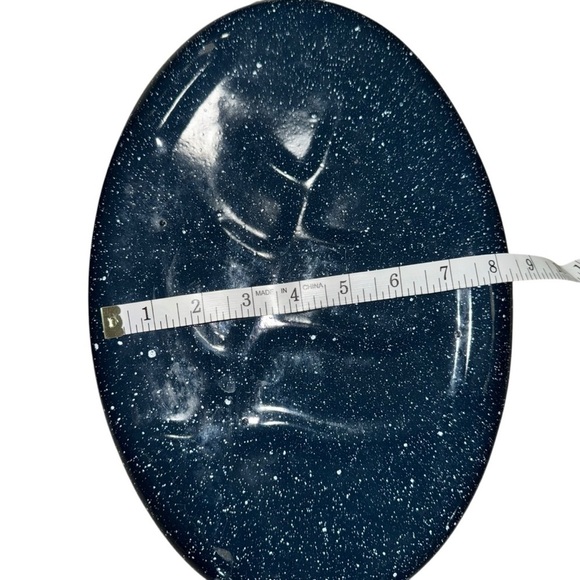 EUC Speckled Enamelware Blue Roasting Pan 12” x 8” - Picture 5 of 5